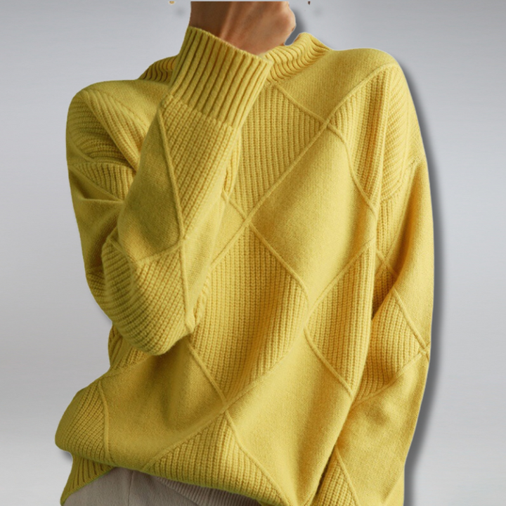 Adelle - Wygodny sweter z golfem