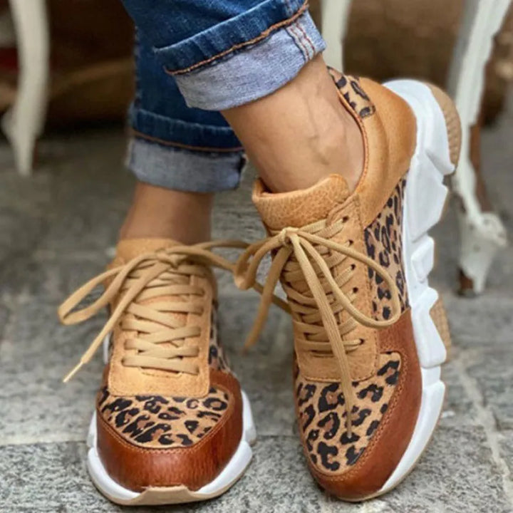 Crissa | Wygodne Sneakersy w Panterkę