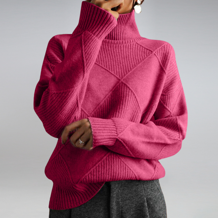 Adelle - Wygodny sweter z golfem