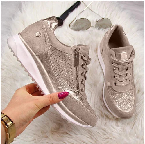 Ginevra - ortopedyczne sneakersy z zamkiem błyskawicznym
