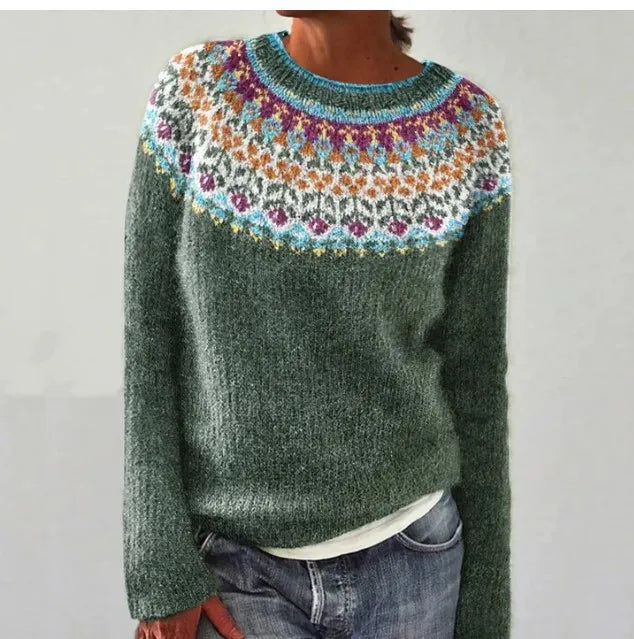 ELIN - RETRO-JESIENNY PULLOVER