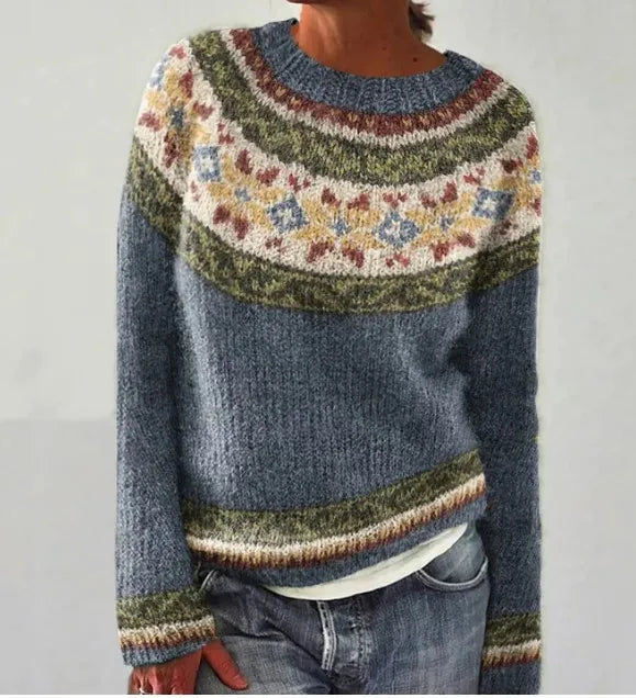 ELIN - RETRO-JESIENNY PULLOVER