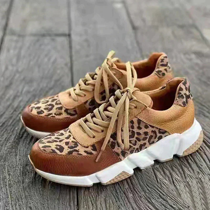 Crissa | Wygodne Sneakersy w Panterkę