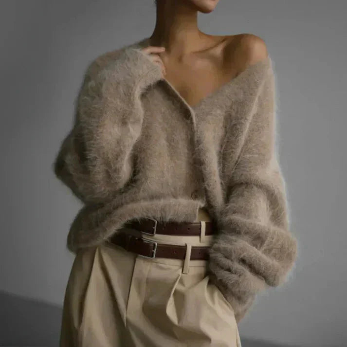 Ciepły sweter damski | Fluffy
