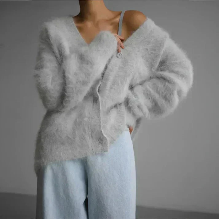 Ciepły sweter damski | Fluffy