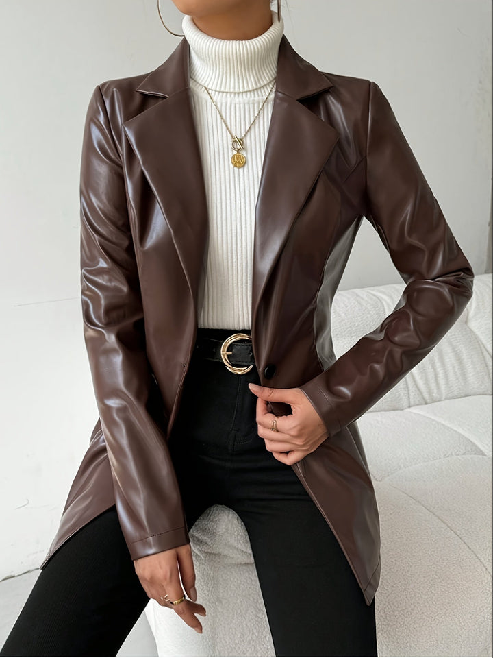 Janna – Elegancka damska kurtka z guzikami do stylizacji biznesowych i casualowych