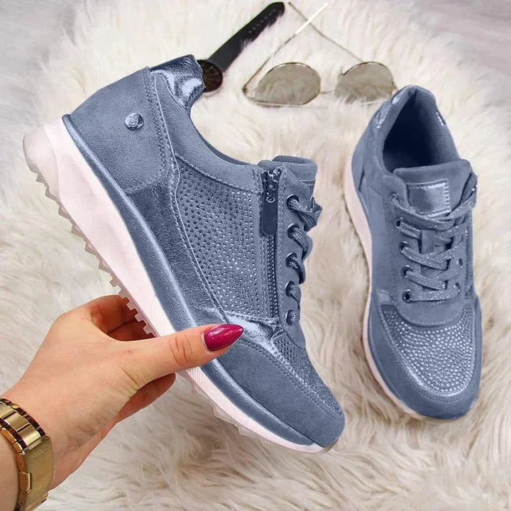 Ginevra - ortopedyczne sneakersy z zamkiem błyskawicznym