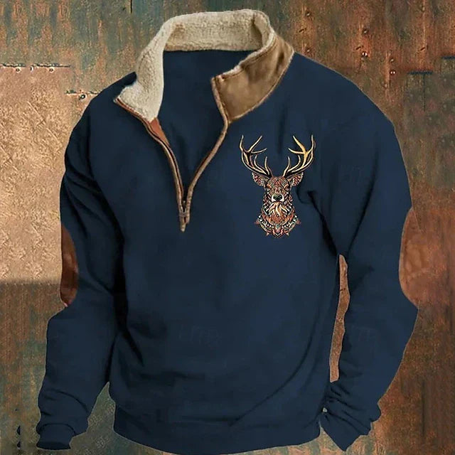 Christos – Sweter z detalem jelenia
