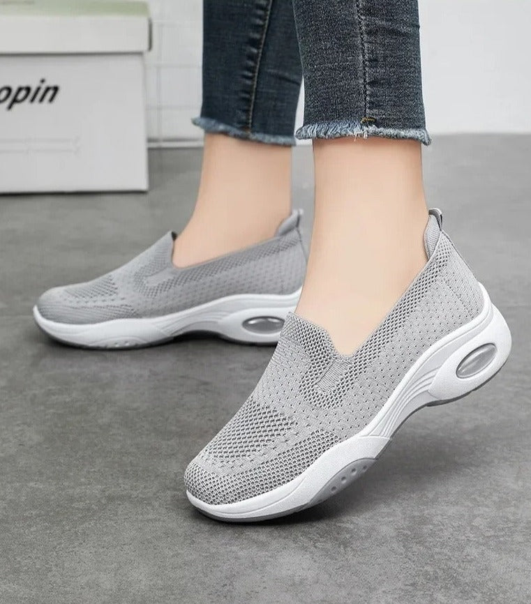 Gitte | Orthopedyczne, oddychające slip-on sneakers z dzianiny