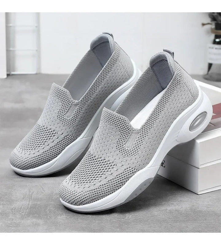 Gitte | Orthopedyczne, oddychające slip-on sneakers z dzianiny