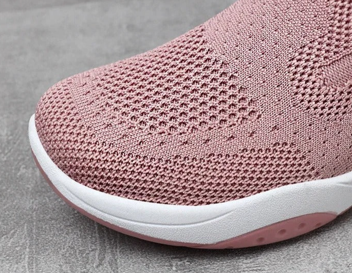 Gitte | Orthopedyczne, oddychające slip-on sneakers z dzianiny