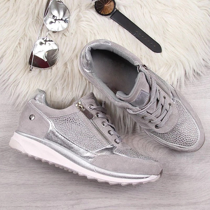 Ginevra - ortopedyczne sneakersy z zamkiem błyskawicznym
