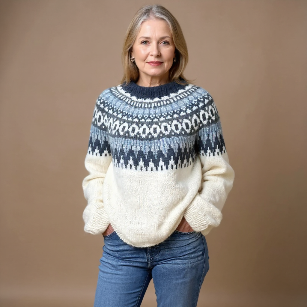 Maecey | Vintage Islandzka Sweter