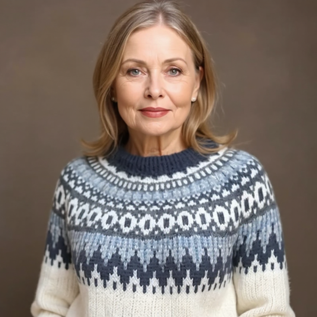 Maecey | Vintage Islandzka Sweter