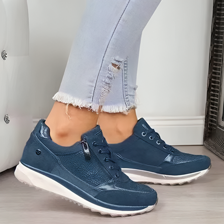 Ginevra - ortopedyczne sneakersy z zamkiem błyskawicznym