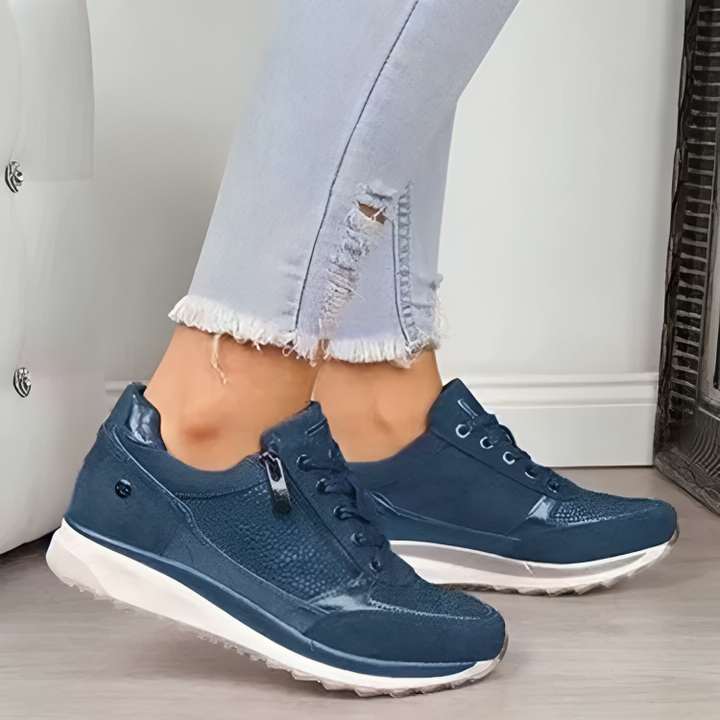 Ginevra - ortopedyczne sneakersy z zamkiem błyskawicznym