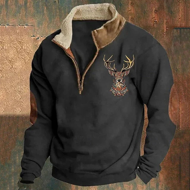 Christos – Sweter z detalem jelenia